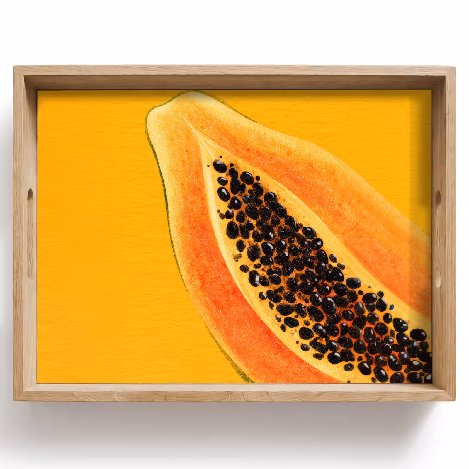 Dienblad - Papaja - Oranje - Topisch — 1