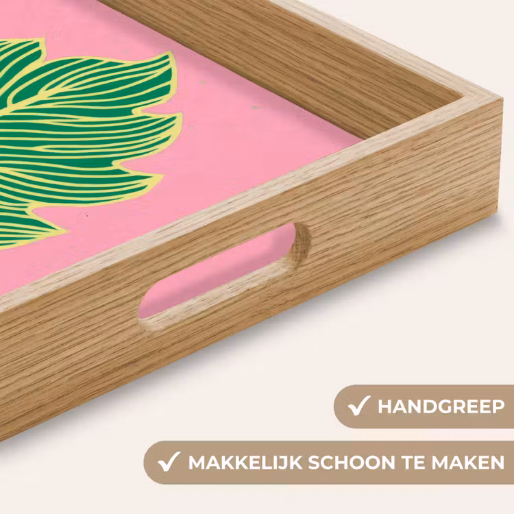 Dienblad - Blad - Groen - Illustratie - Minimalistisch — 5