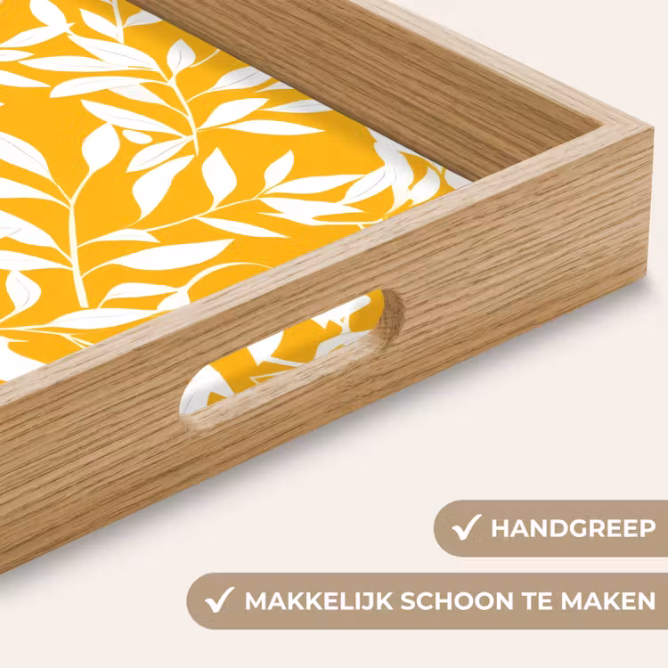 Dienblad - Bladeren - Takken - Geel — 5