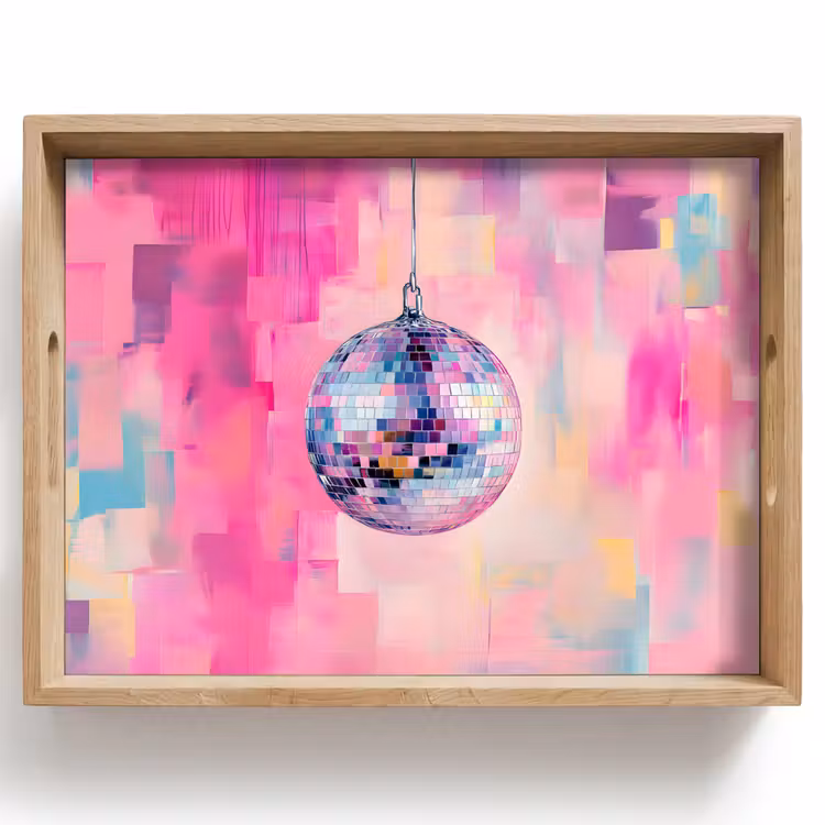 Dienblad - Discobal - Pink - Verf — 1