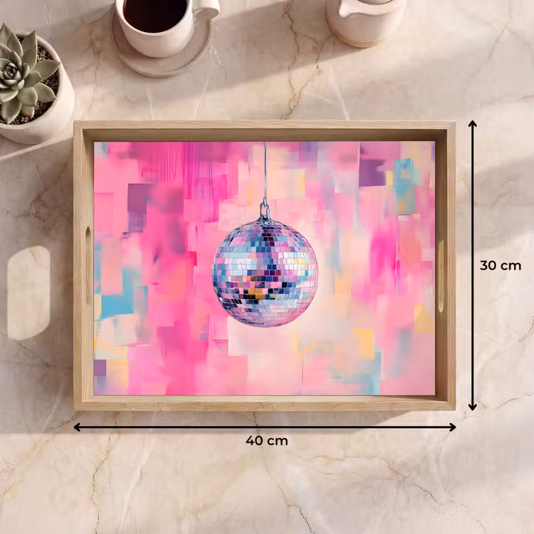 Dienblad - Discobal - Pink - Verf — 9