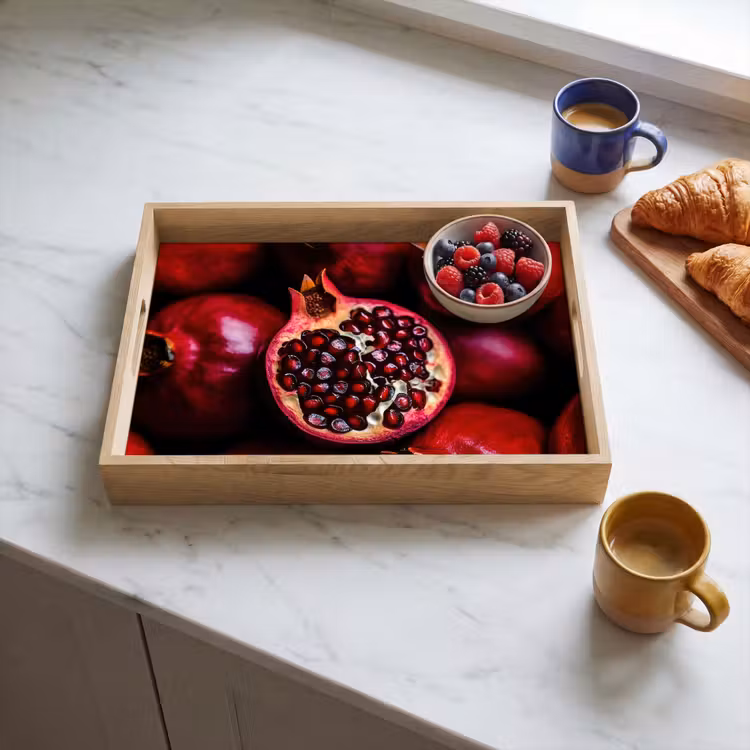 Dienblad - Granaatappel - Rood - Fruit — 4