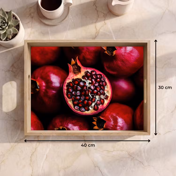 Dienblad - Granaatappel - Rood - Fruit — 9