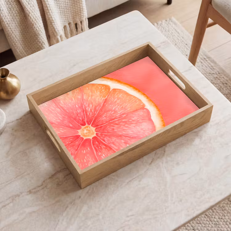 Dienblad - Grapefruit - Roze - Levendig — 2