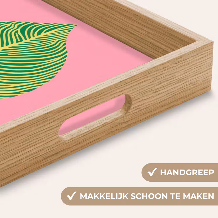 Dienblad - Illustratie - Blad - Minimalistisch - Groen — 5