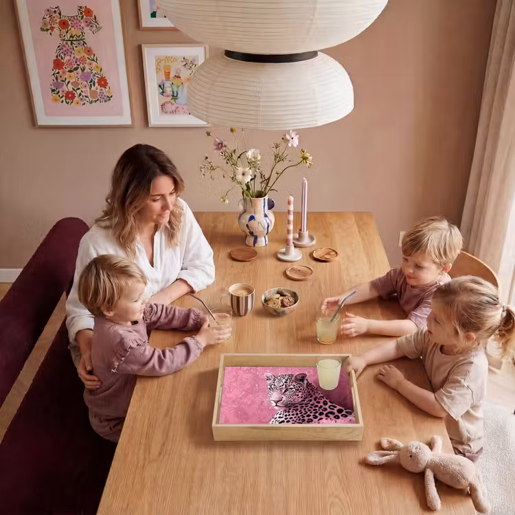 Dienblad - Panter - Luxe - Roze — 7