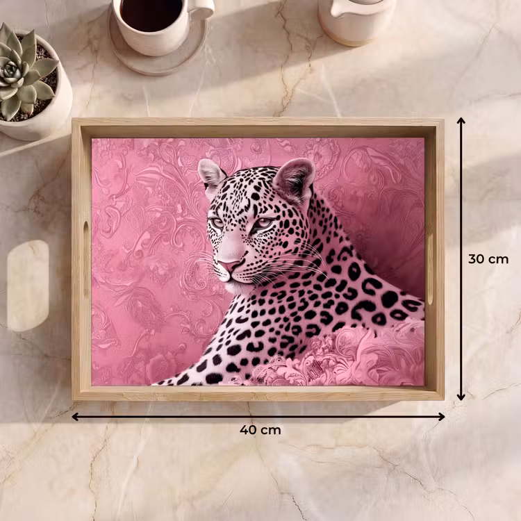 Dienblad - Panter - Luxe - Roze — 9