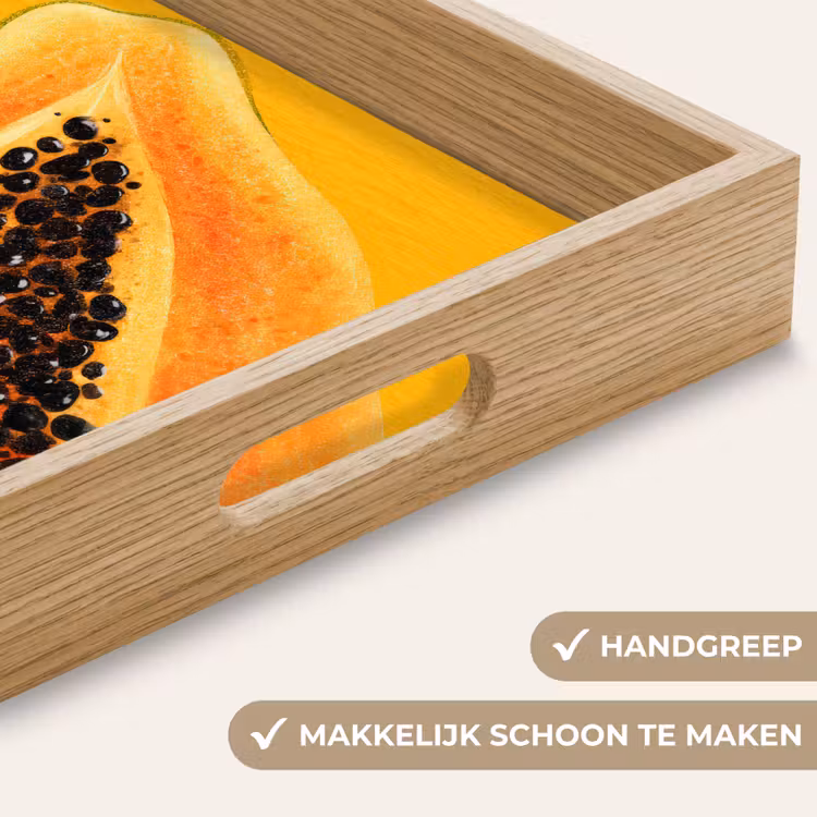 Dienblad - Papaja - Oranje - Topisch — 5