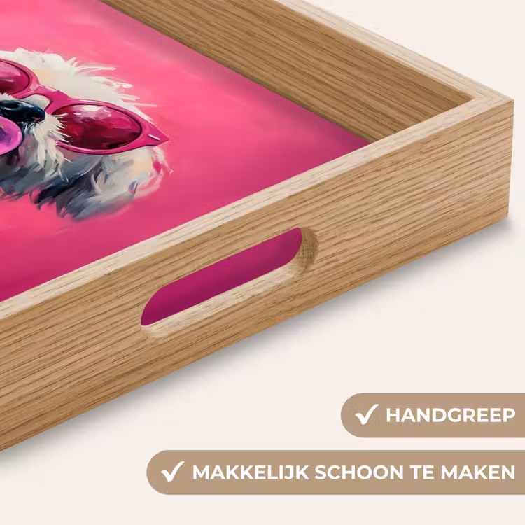 Dienblad - Pink - Hond - Bubbel — 5