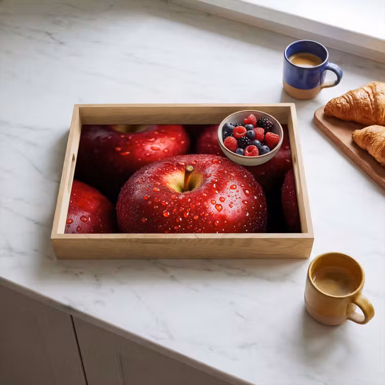 Dienblad - Rood - Appels - Fruit — 4