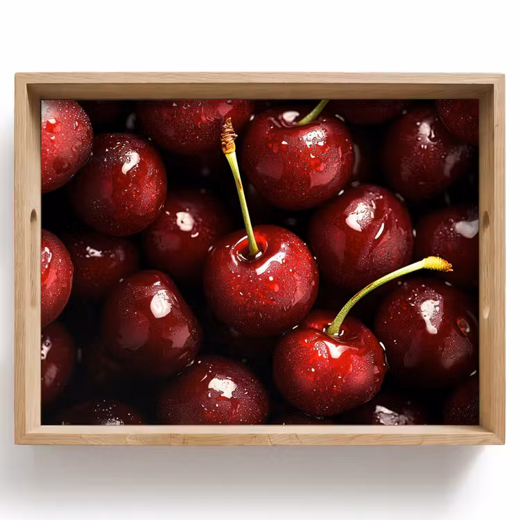 Dienblad - Rood - Fruit - Kersen — 1