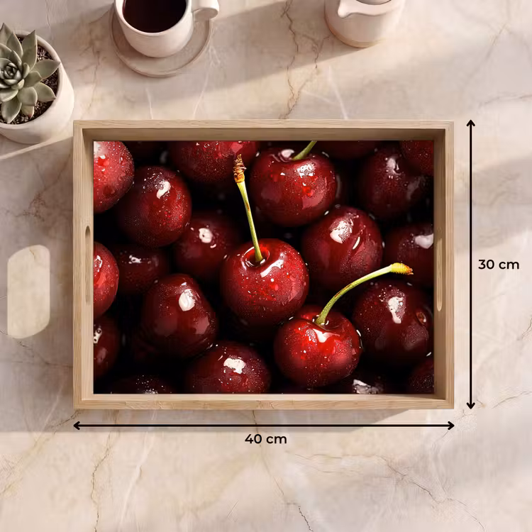 Dienblad - Rood - Fruit - Kersen — 9