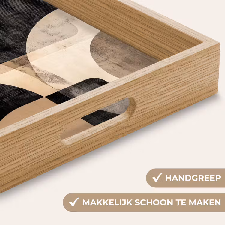 Dienblad - Abstract - Vormen - Modern - Beige — 5