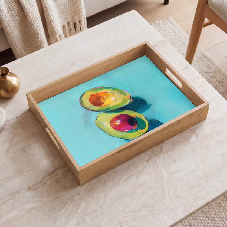 Dienblad - Avocado - Groen - Pit - Schaduw — 2