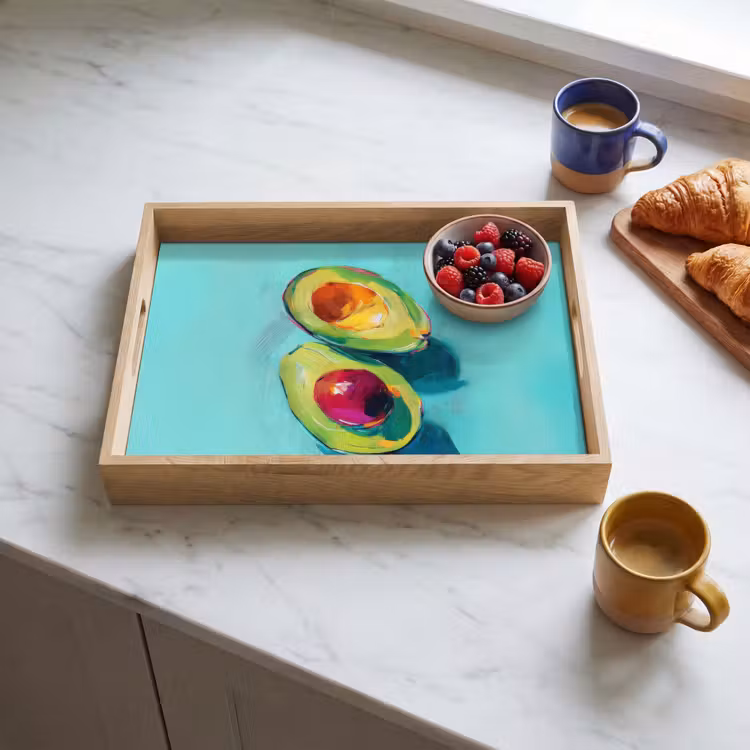 Dienblad - Avocado - Groen - Pit - Schaduw — 4