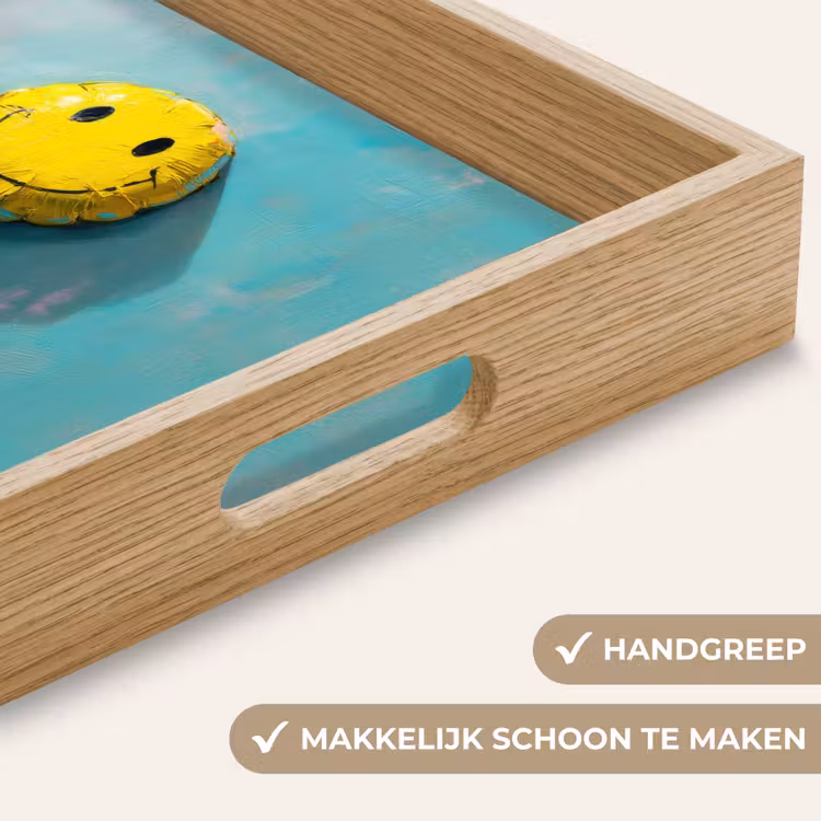 Dienblad - Ballon - Geel - Smiley — 5