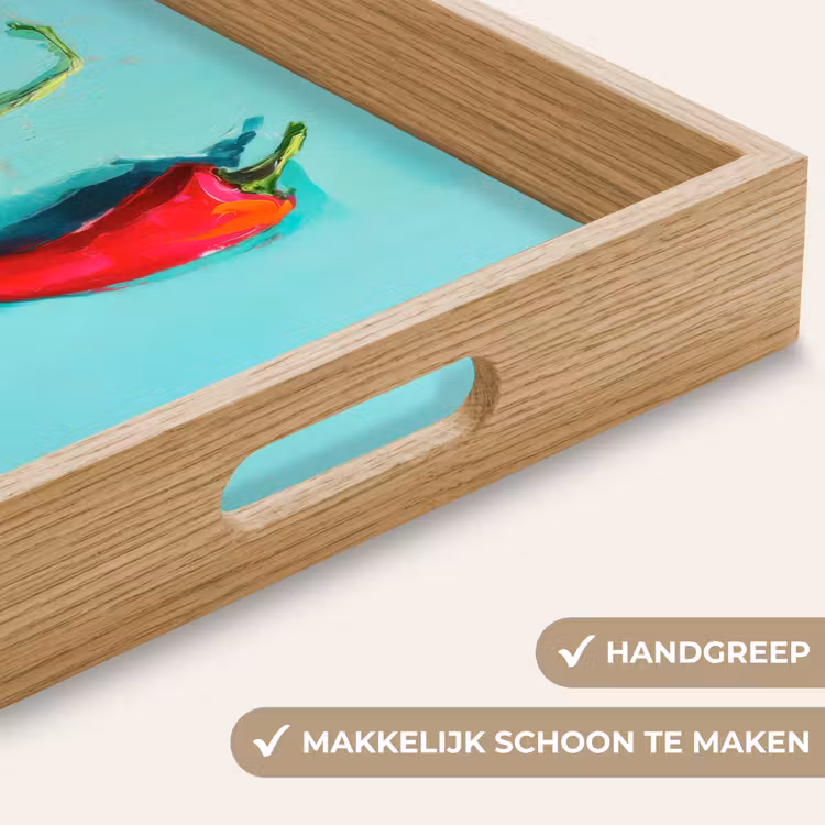 Dienblad - Chilipepers - Geverfd - Rood — 5