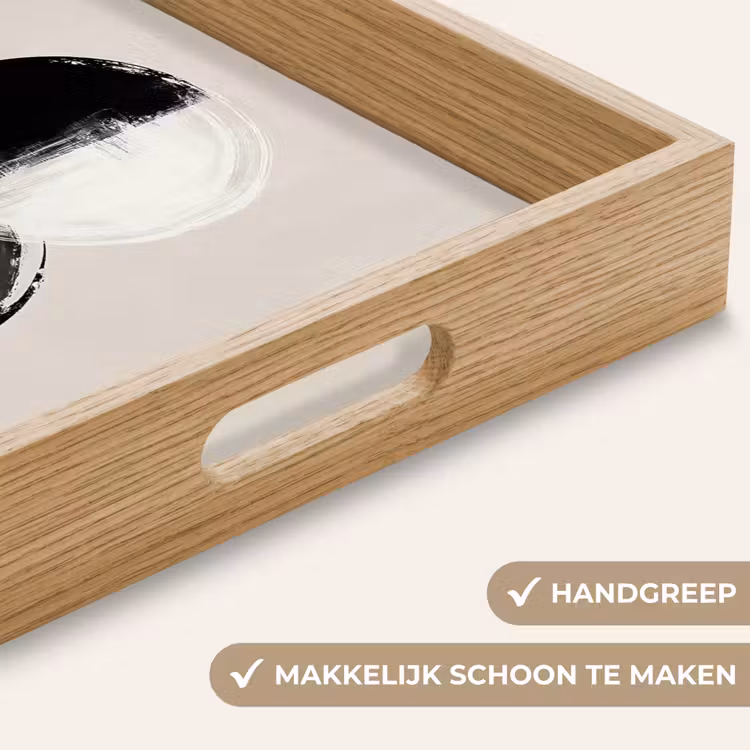 Dienblad - Cirkels - Strepen - Minimalistisch - Zwart — 5