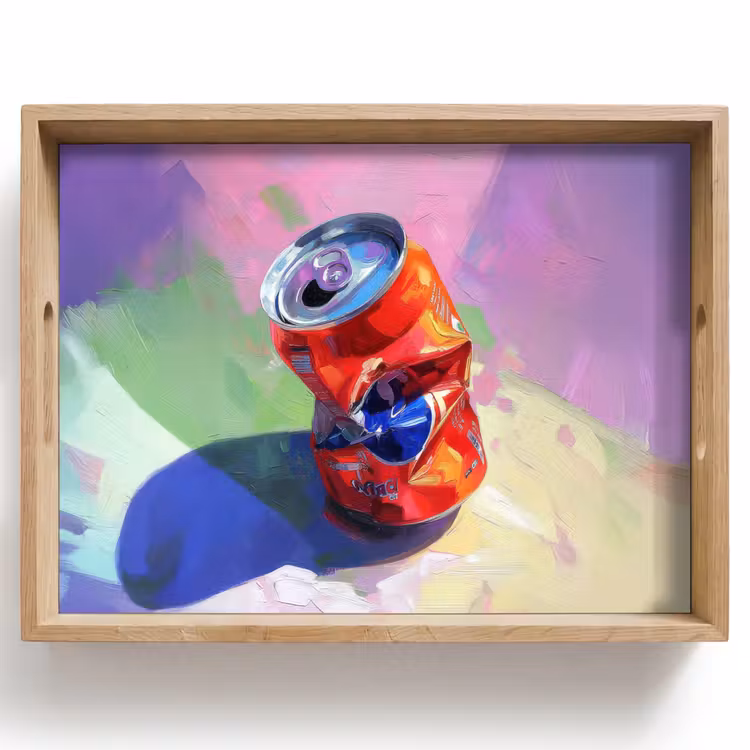 Dienblad - Frisdrank - Blik - Paars — 1