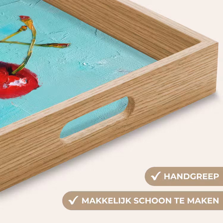 Dienblad - Kersen - Rood - Drie - Geverfd — 5