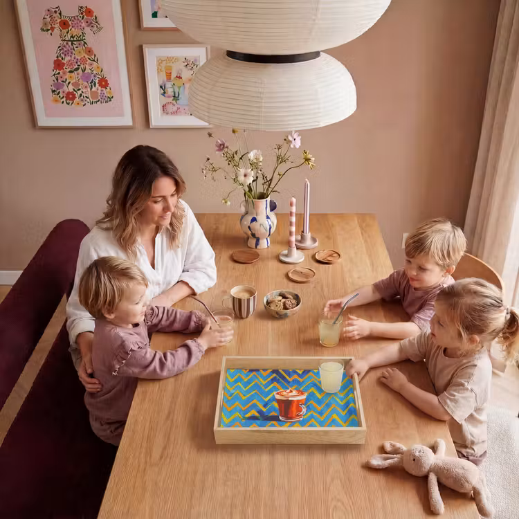 Dienblad - Mok - Koffie - Zigzag - Slagroom — 7