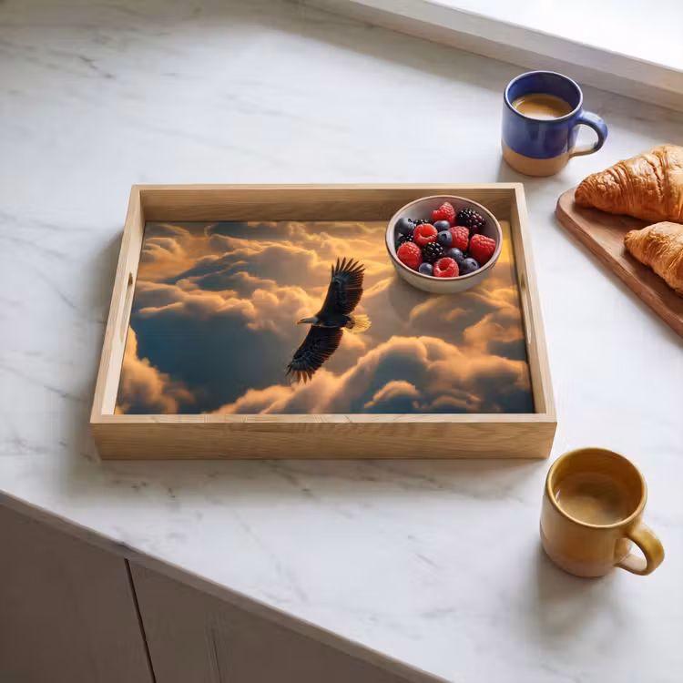 Dienblad - Adelaar - Wolken - Zon — 4