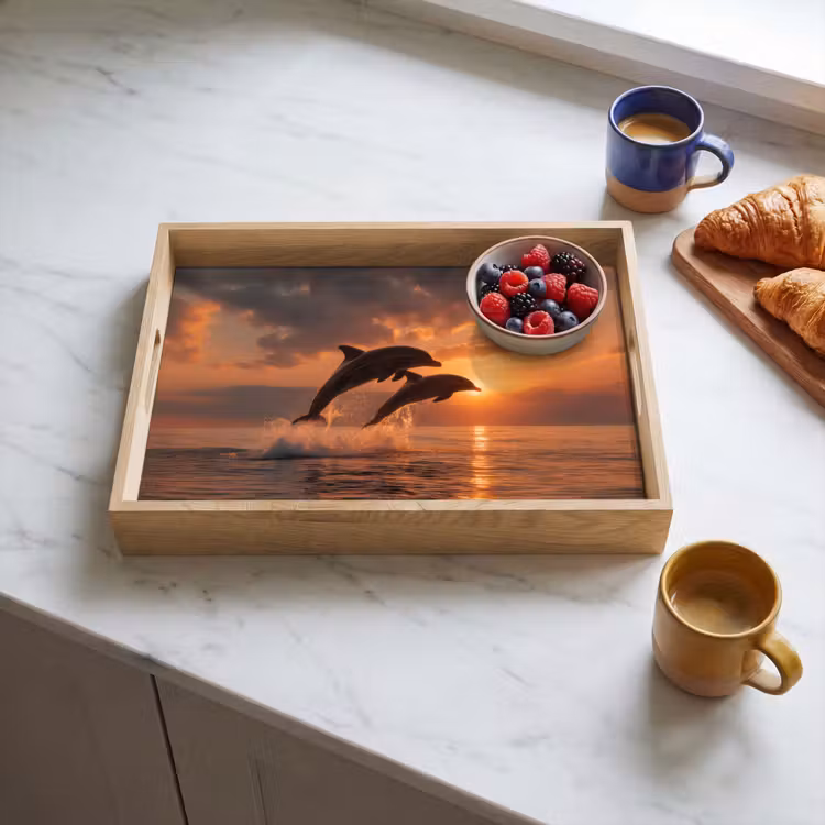 Dienblad - Dolfijnen - Zee - Realistisch — 4