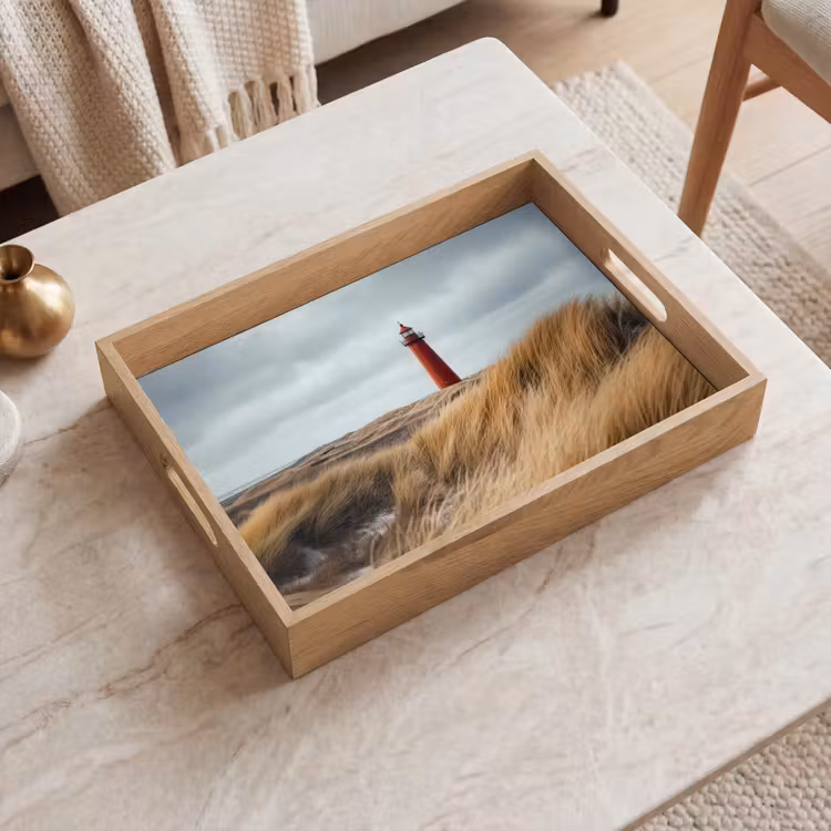 Dienblad - Duinen - Vuurtoren - Rood - Lucht — 2