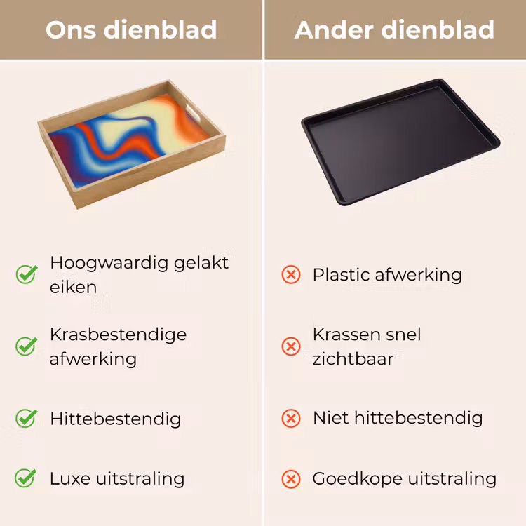 Dienblad - Golven - Kleurrijk - Abstract — 3