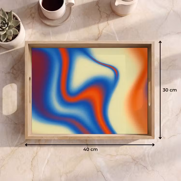 Dienblad - Golven - Kleurrijk - Abstract — 9