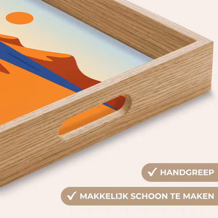 Dienblad - Landschap - Bergen - Zon - Zee — 5