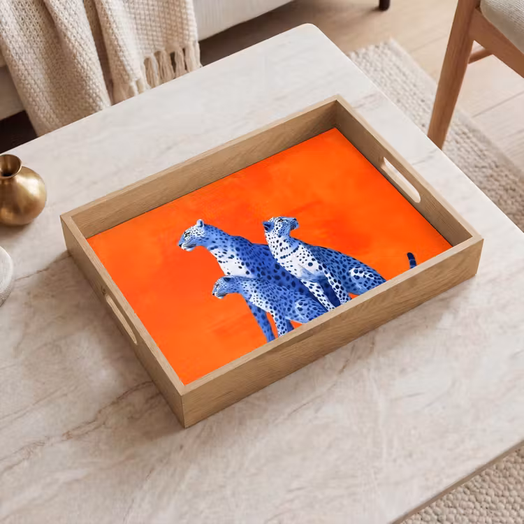 Dienblad - Luipaarden - Stippen - Oranje — 2