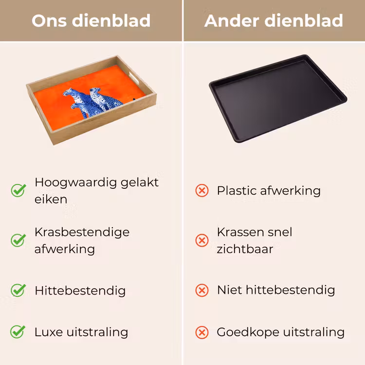 Dienblad - Luipaarden - Stippen - Oranje — 3