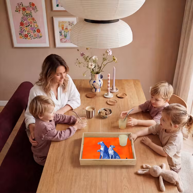 Dienblad - Luipaarden - Stippen - Oranje — 7