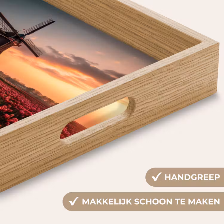 Dienblad - Molen - Zonsondergang - Tulpen - Rood — 5
