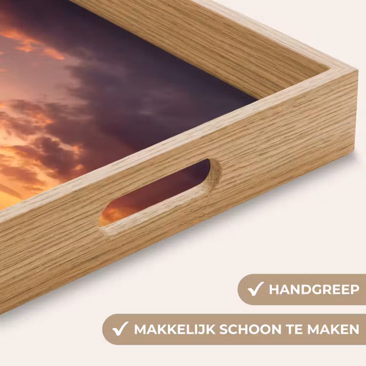 Dienblad - Olifanten - Grasland - Zonsondergang — 5