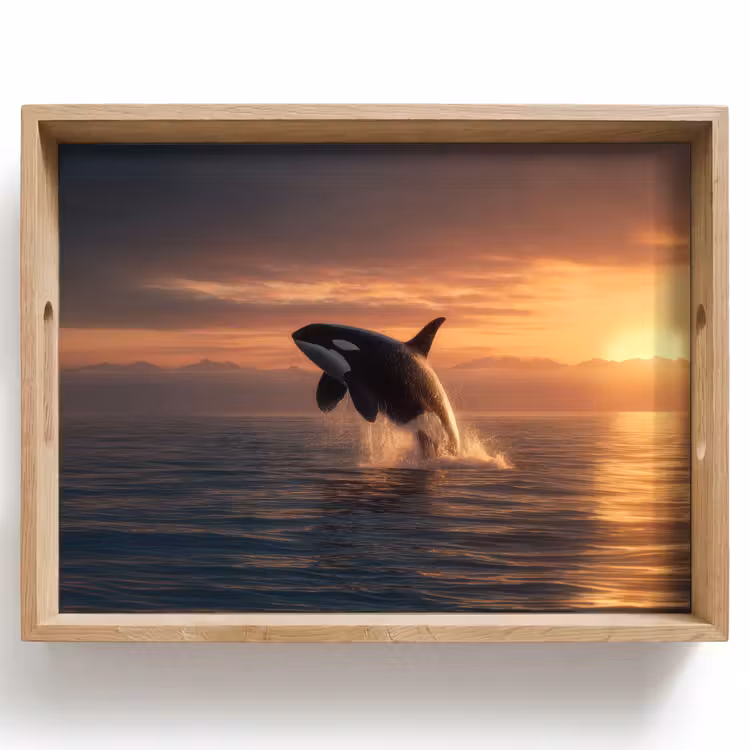 Dienblad - Orka - Zee - Zonsondergang — 1