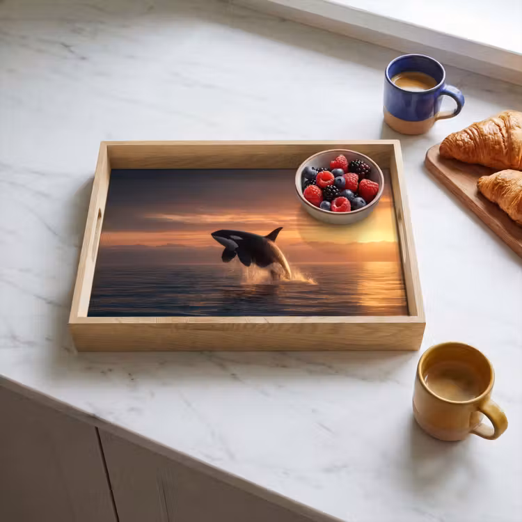 Dienblad - Orka - Zee - Zonsondergang — 4
