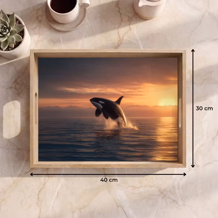 Dienblad - Orka - Zee - Zonsondergang — 9
