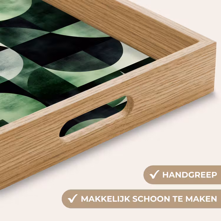 Dienblad - Abstract - Groen - Vormen — 5