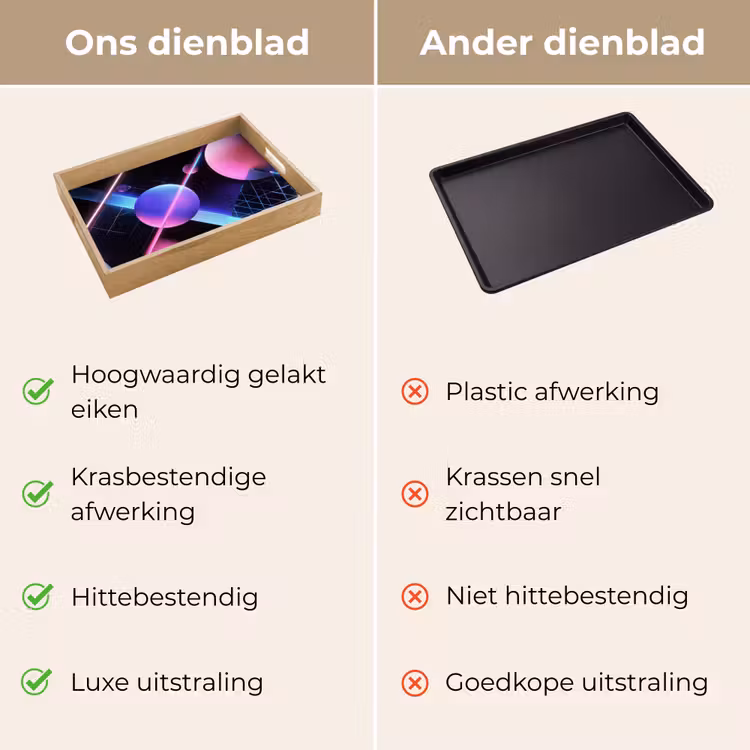 Dienblad - Bollen - Neon - Lijnen - Roze — 3