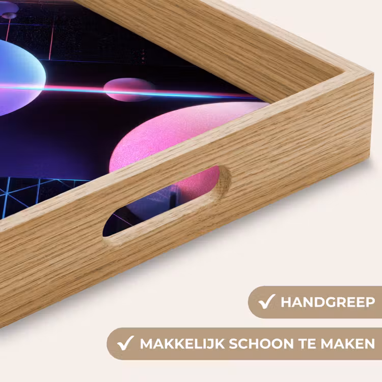 Dienblad - Bollen - Neon - Lijnen - Roze — 5