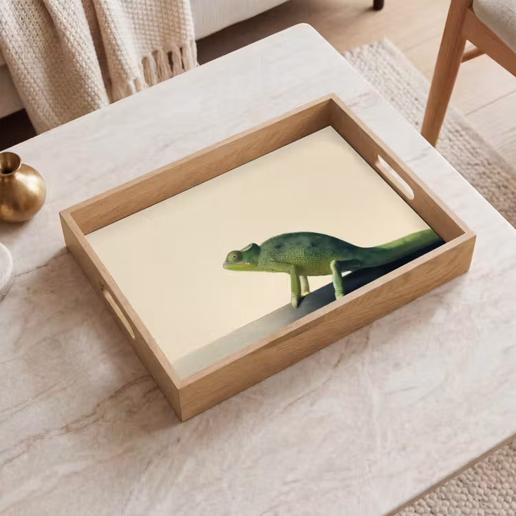 Dienblad - Kameleon - Groen - Minimalistisch — 2