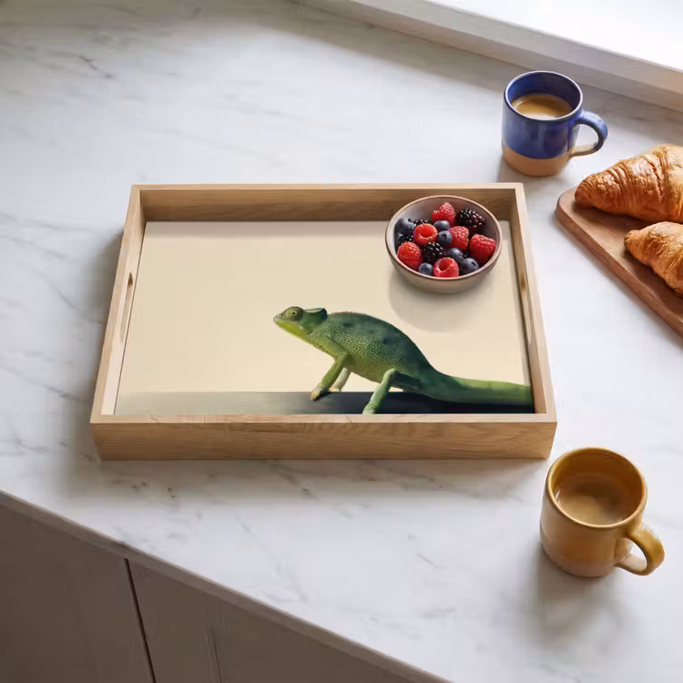 Dienblad - Kameleon - Groen - Minimalistisch — 4