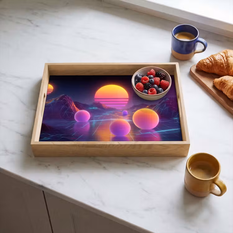 Dienblad - Landschap - Bergen - Bollen - Licht — 4
