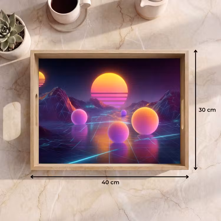 Dienblad - Landschap - Bergen - Bollen - Licht — 9