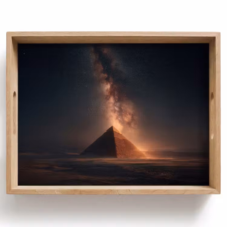 Dienblad - Piramide - Woestijn - Licht — 1