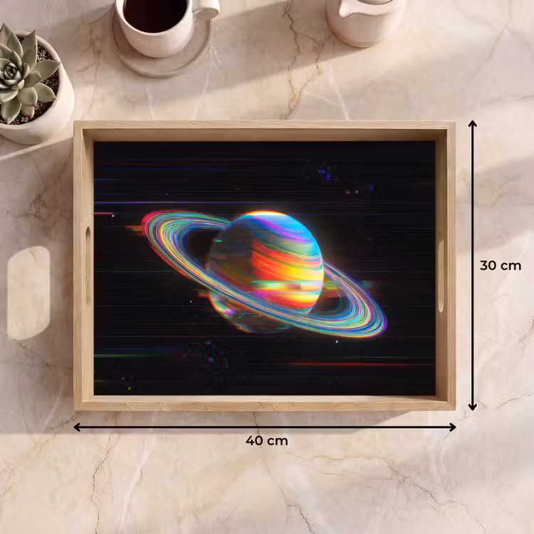 Dienblad - Planeet - Cirkel - Kleurrijk — 9