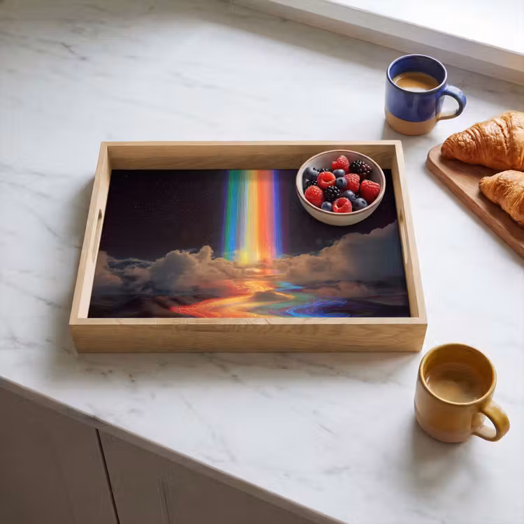 Dienblad - Regenboog - Verticaal - Sterrenhemel - Wolken — 4