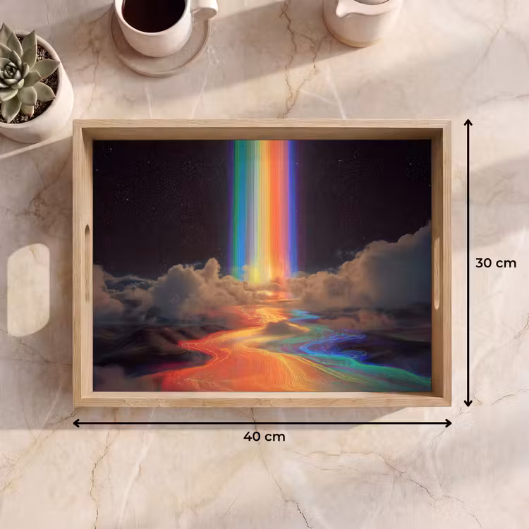 Dienblad - Regenboog - Verticaal - Sterrenhemel - Wolken — 9